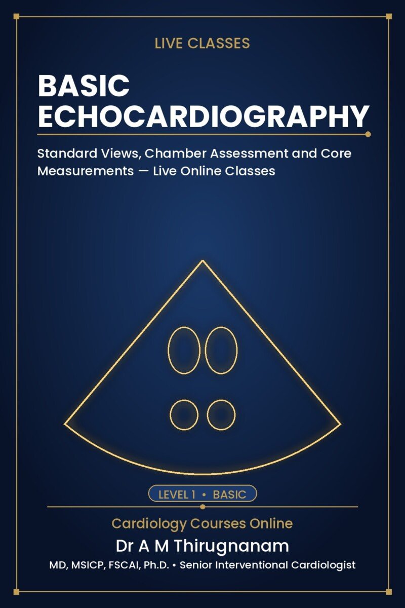Basic Echocardiography live classes cover